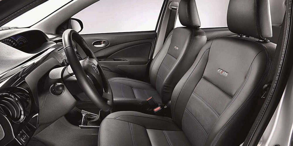 Passengers choose Etios in Kochi for spacious seating, relaxed posture, and smooth ride comfort
