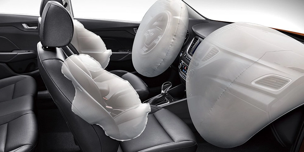 Safety ensured in Hyundai Aura rentals with airbags and essential features for secure rides in Kochi