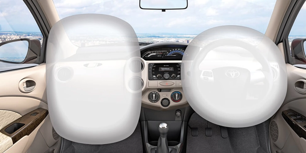 Travelers book Toyota Etios cars in Kochi for airbag-equipped rides and smooth, worry-free driving 