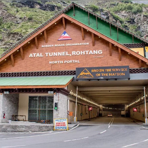Atal Tunnel: World’s Longest High-Altitude Highway Tunnel Visit Atal Tunnel in Manali, connecting Lahaul-Spiti through snow-capped mountains.