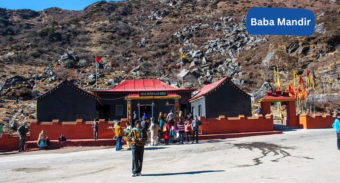 Devotees on a group trip to Baba Mandir Gangtok immersed in spiritual mountain vibes