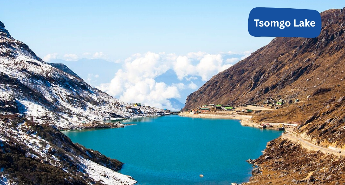 Peaceful view of Tsomgo Lake in Sikkim, a must-visit destination on your Himalayan journey